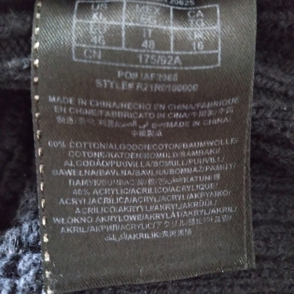 G by Guess | Black Open Crochet Knit  Drop  Shoulder Tunic Sweater Top - Picture 10 of 10